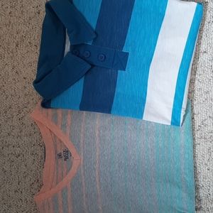 Boys short sleeve shirts, By Rustic Blue, Medium.